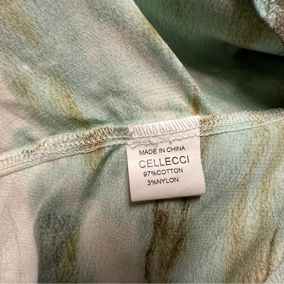 Cellecci FIGHT SONG DRESS Marble Print MINT Open Back Mini Size Medium - Picture 8 of 9
